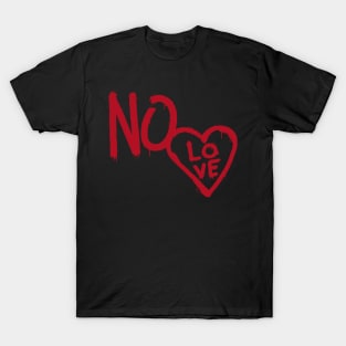 No love drippy hoodies design drip red color dripping T-Shirt